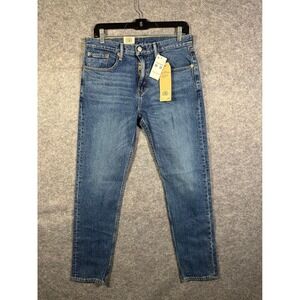 Levis 502 Regular Taper Mens Jeans 30x32 Blue Denim 2-Way Stretch 295070090 NEW